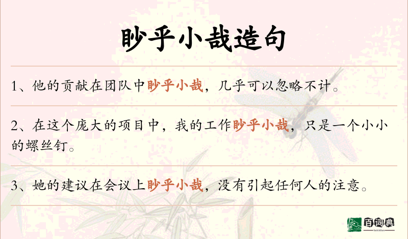 眇乎小哉