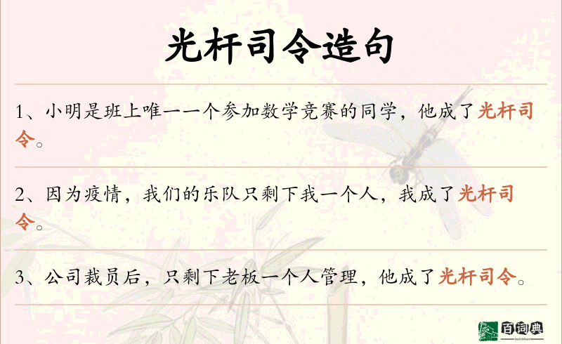 光杆司令