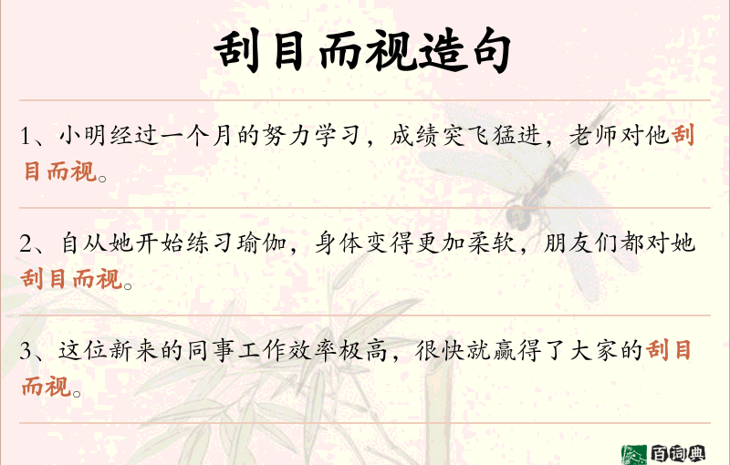 刮目而视