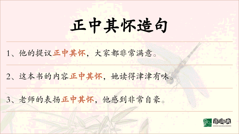 正中其怀
