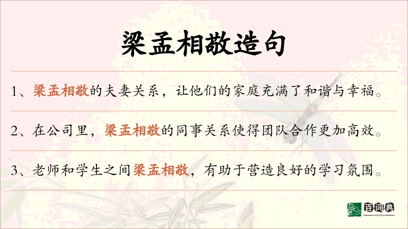 梁孟相敬