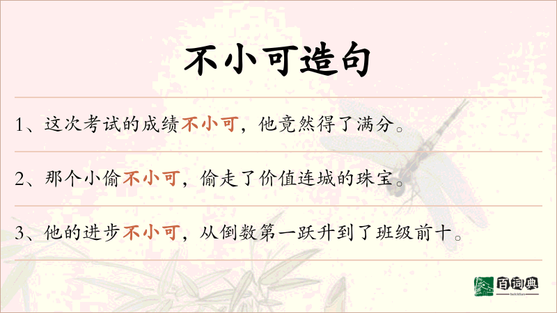 不小可