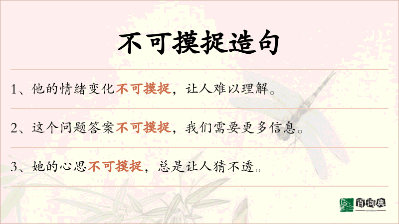不可摸捉
