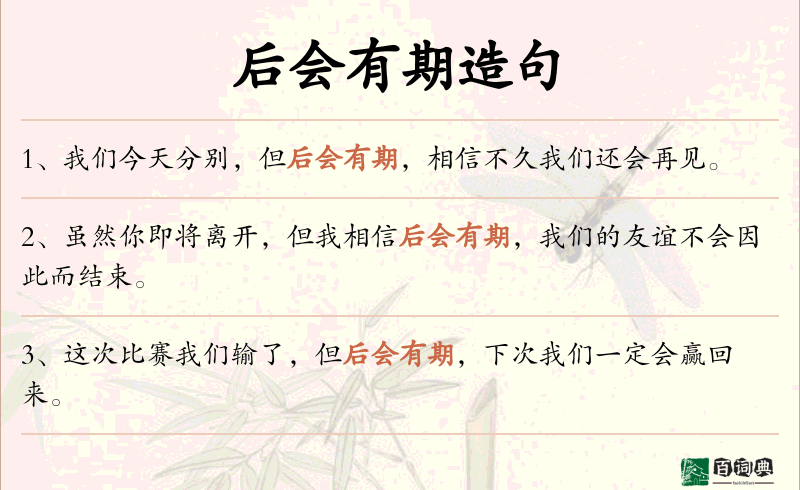 后会有期