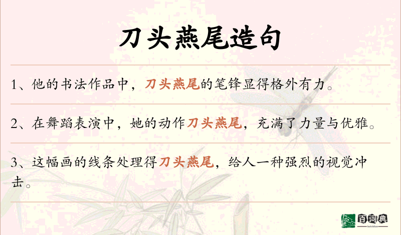 刀头燕尾