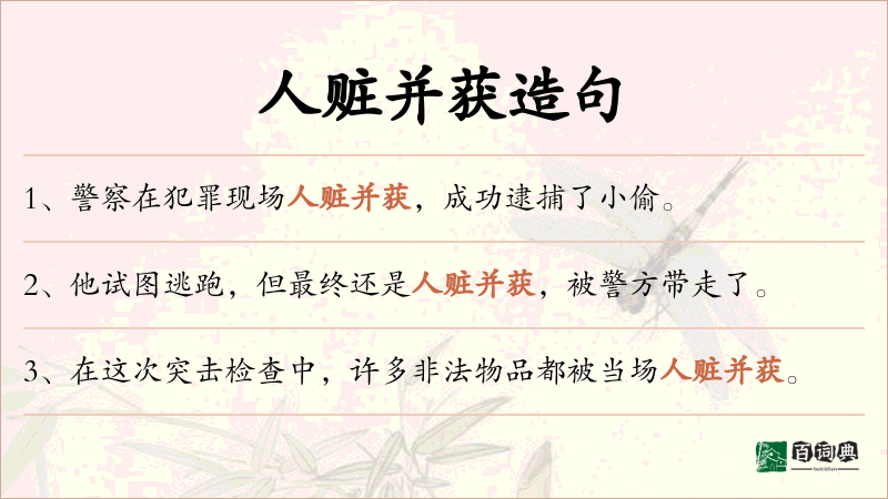 人赃并获
