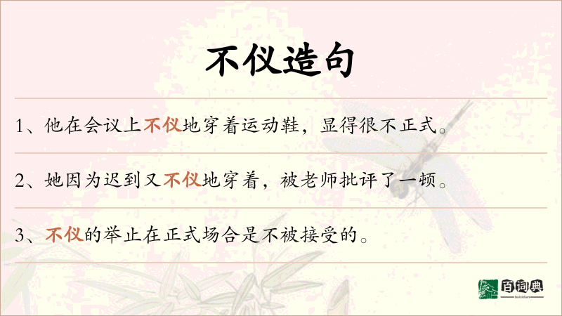 不仪