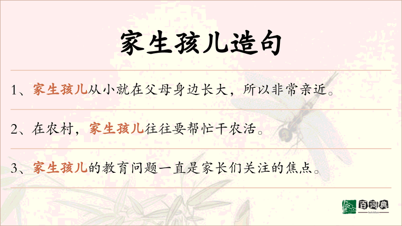 家生孩儿
