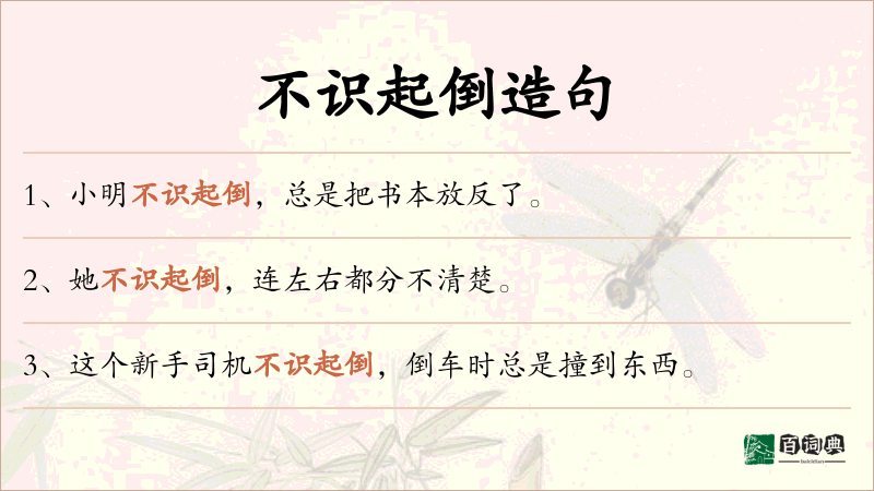 不识起倒
