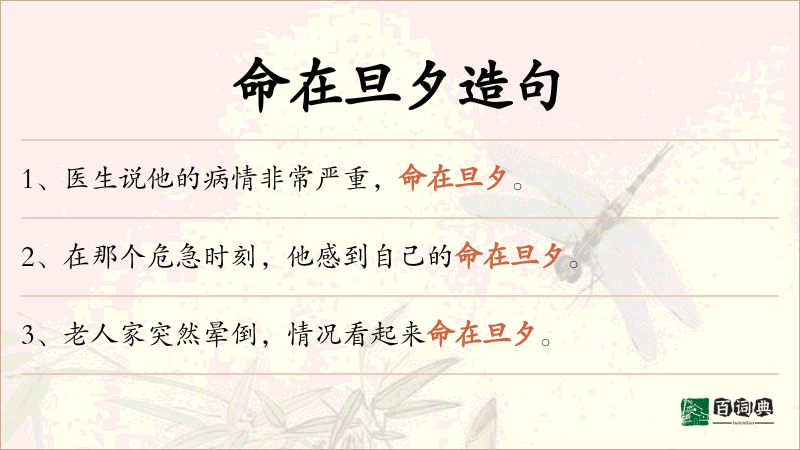 命在旦夕