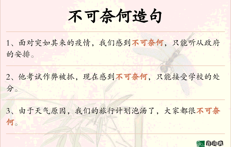 不可奈何