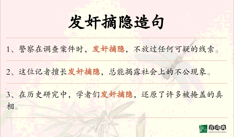 发奸摘隐