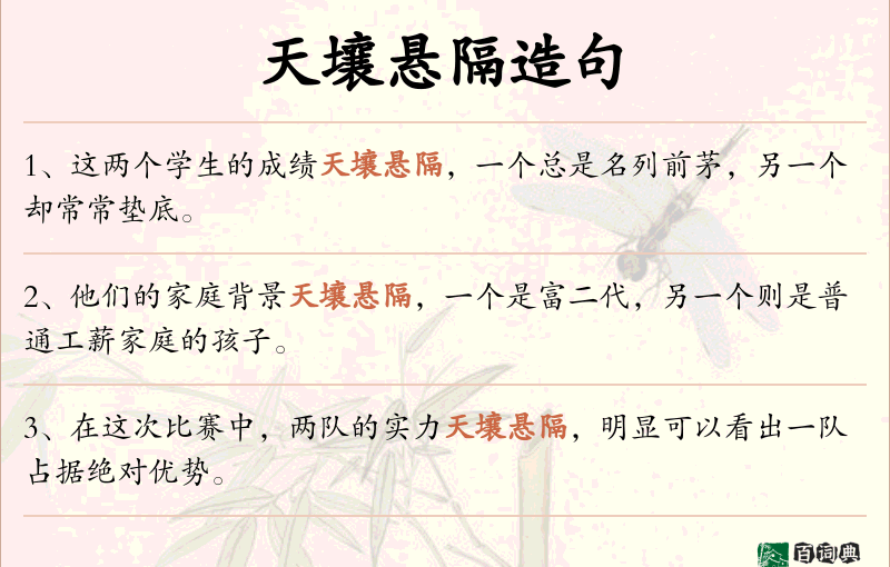 天壤悬隔