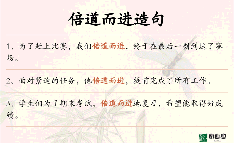 倍道而进