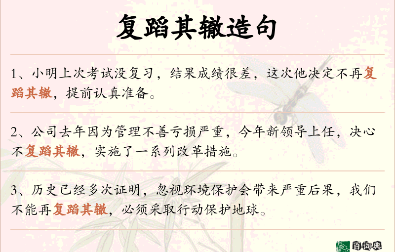复蹈其辙