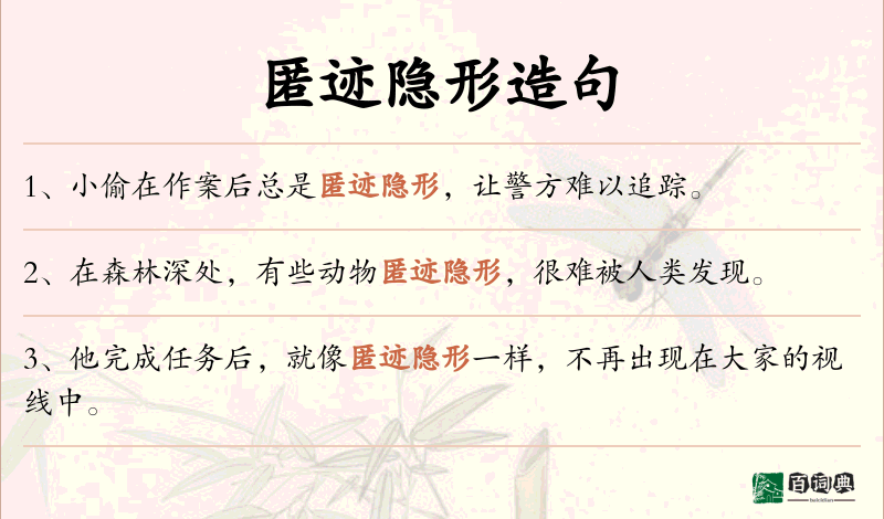 匿迹隐形