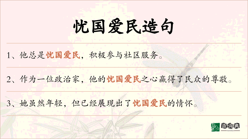 忧国爱民