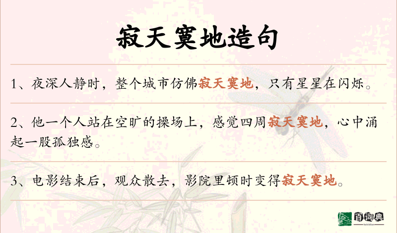 寂天寞地