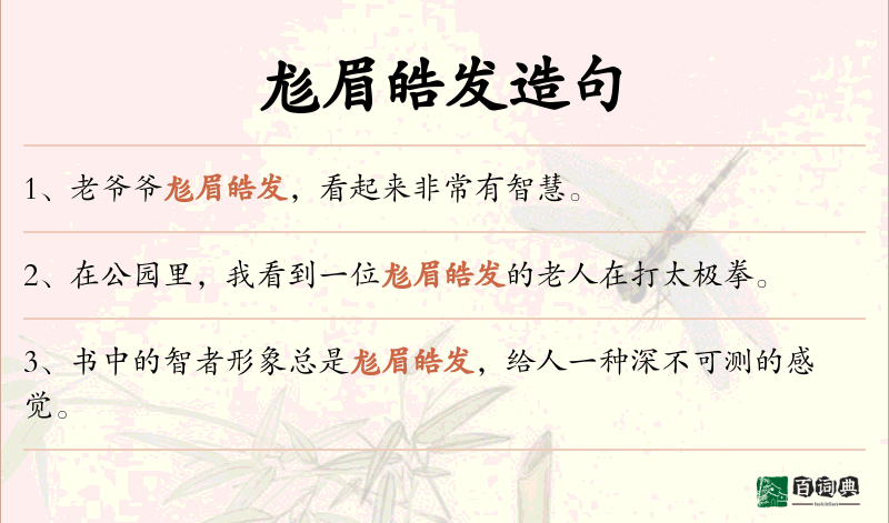 尨眉皓发