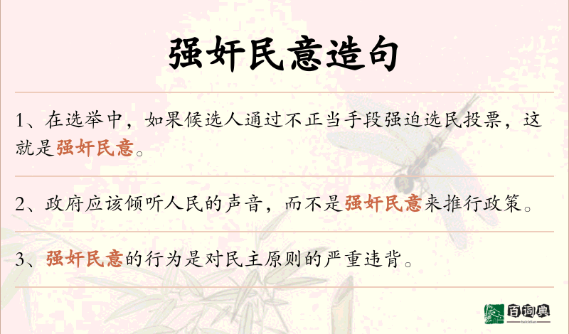 强奸民意