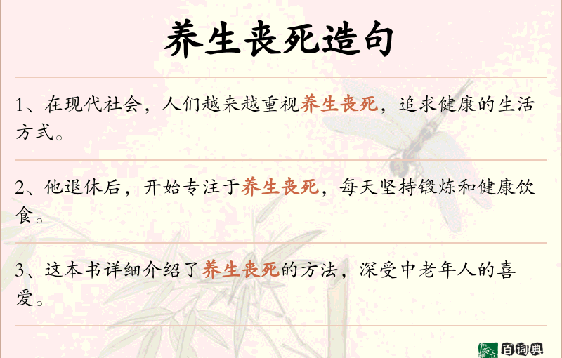 养生丧死