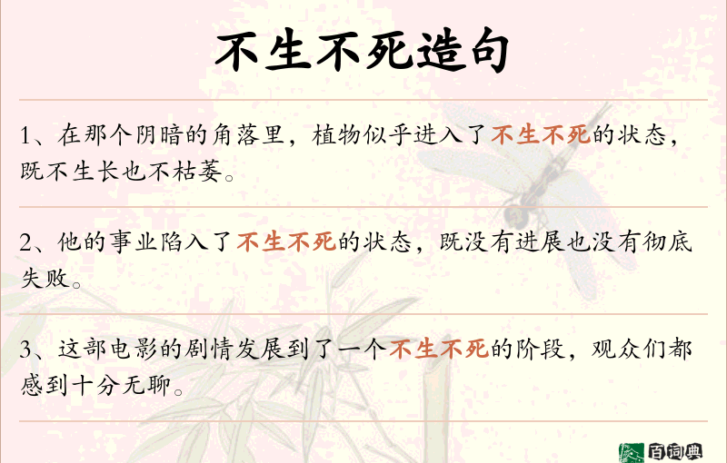 不生不死