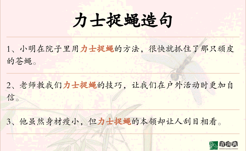 力士捉蝇
