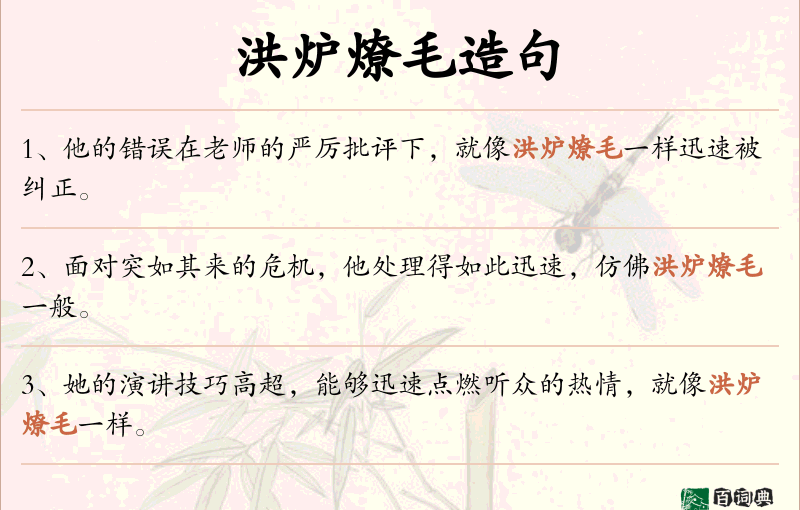 洪炉燎毛