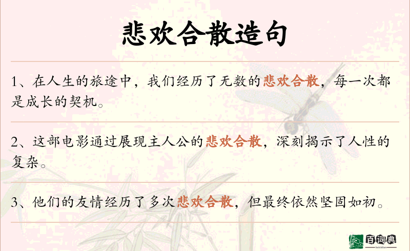 悲欢合散