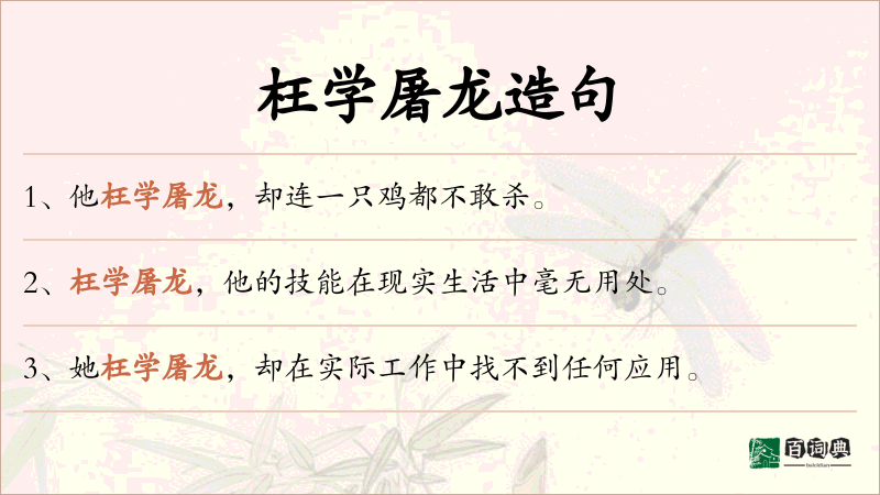 枉学屠龙