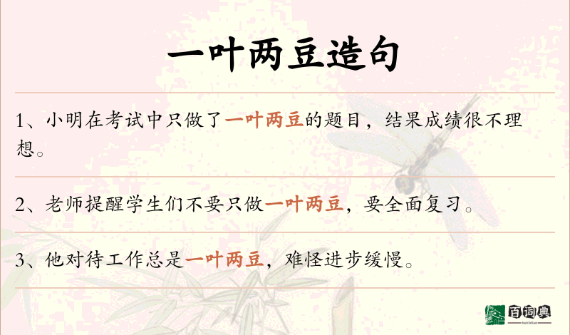 一叶两豆