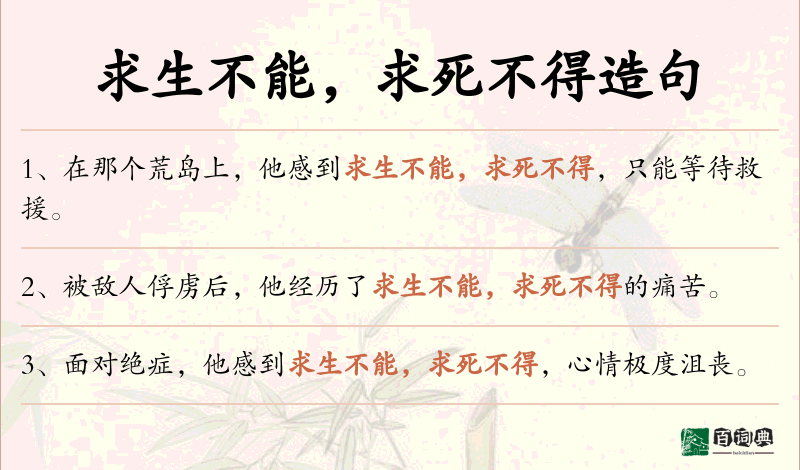 求生不能，求死不得