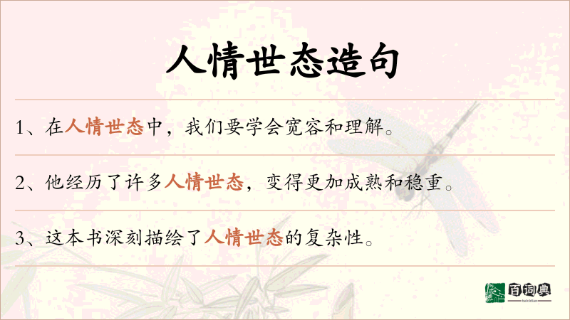 人情世态