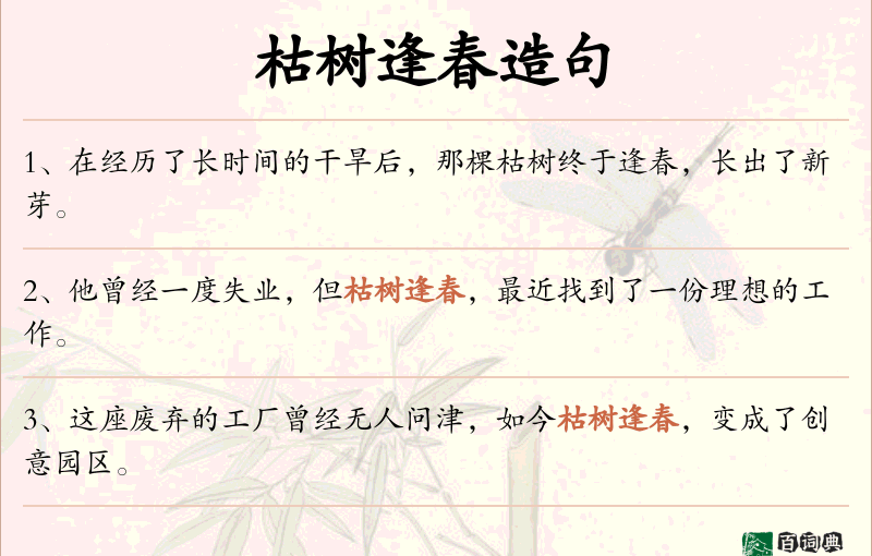 枯树逢春