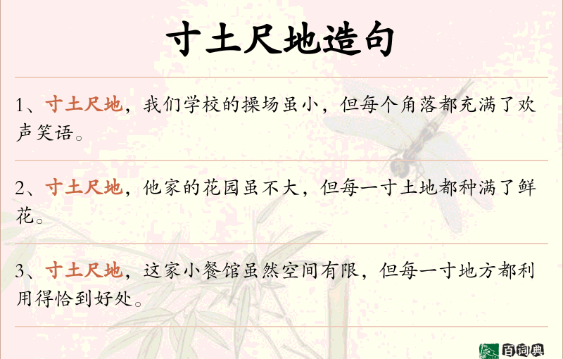 寸土尺地