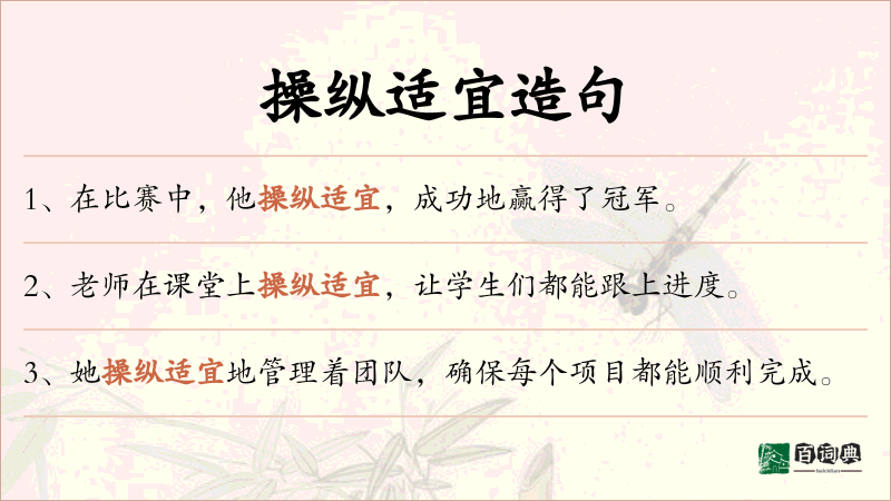 操纵适宜