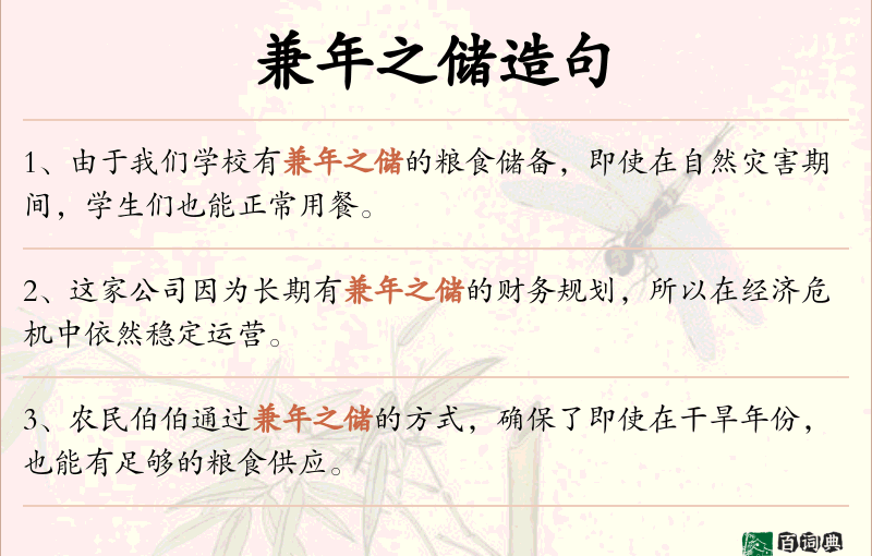 兼年之储