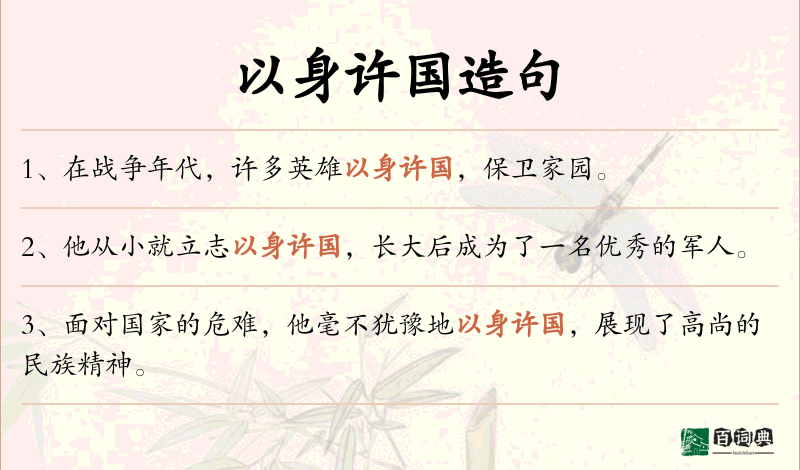 以身许国