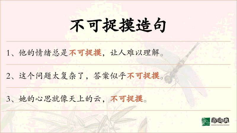 不可捉摸