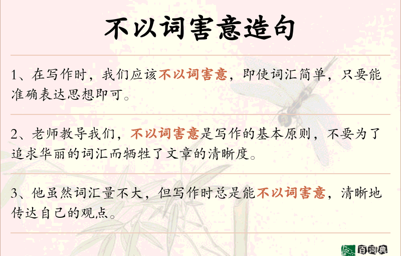 不以词害意
