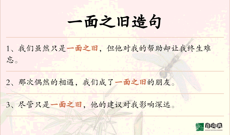一面之旧