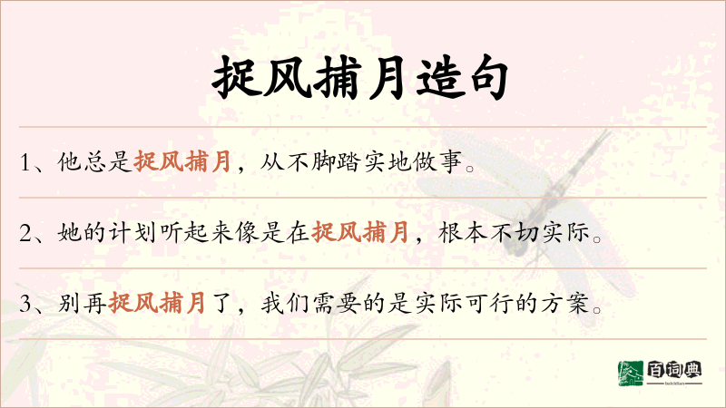 捉风捕月