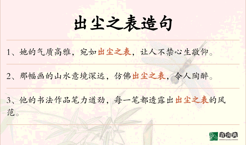 出尘之表