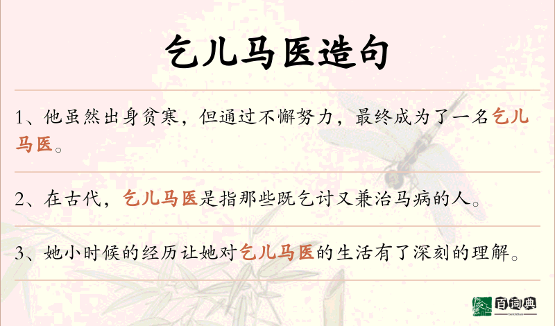 乞儿马医