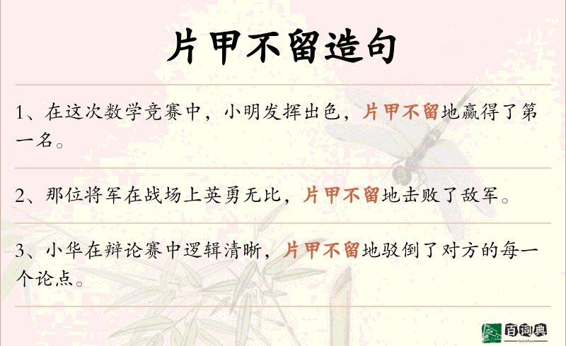 片甲不留