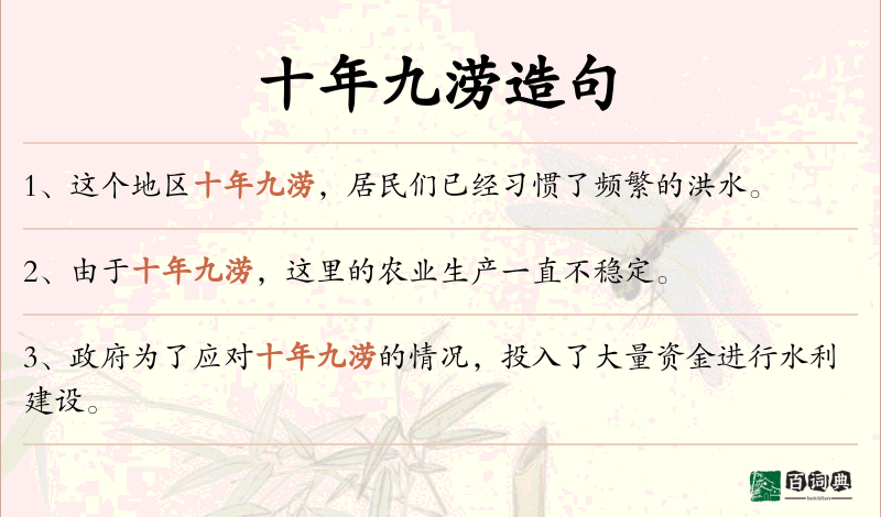十年九涝