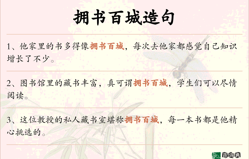 拥书百城
