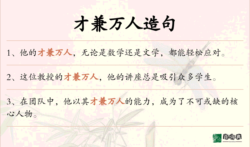 才兼万人