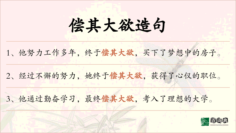 偿其大欲