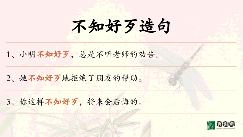 不知好歹